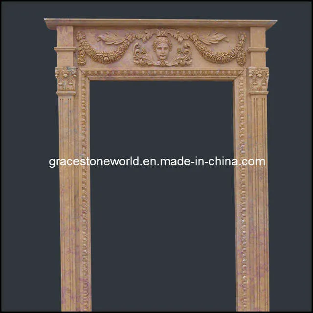Natural Sunset Red Marble Gate Door Surrounds