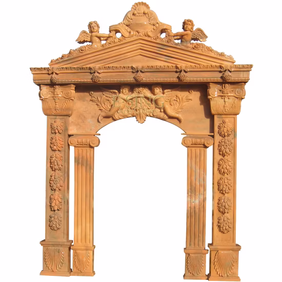Villa Stone Door Frame Medium Price Quality Marble Elevator Stone Door Surround