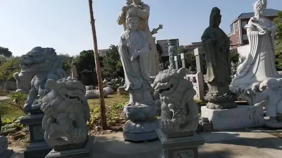 Animal White Natural Granite Carved Stone/ Statues/Sculpture for Garden Decoration